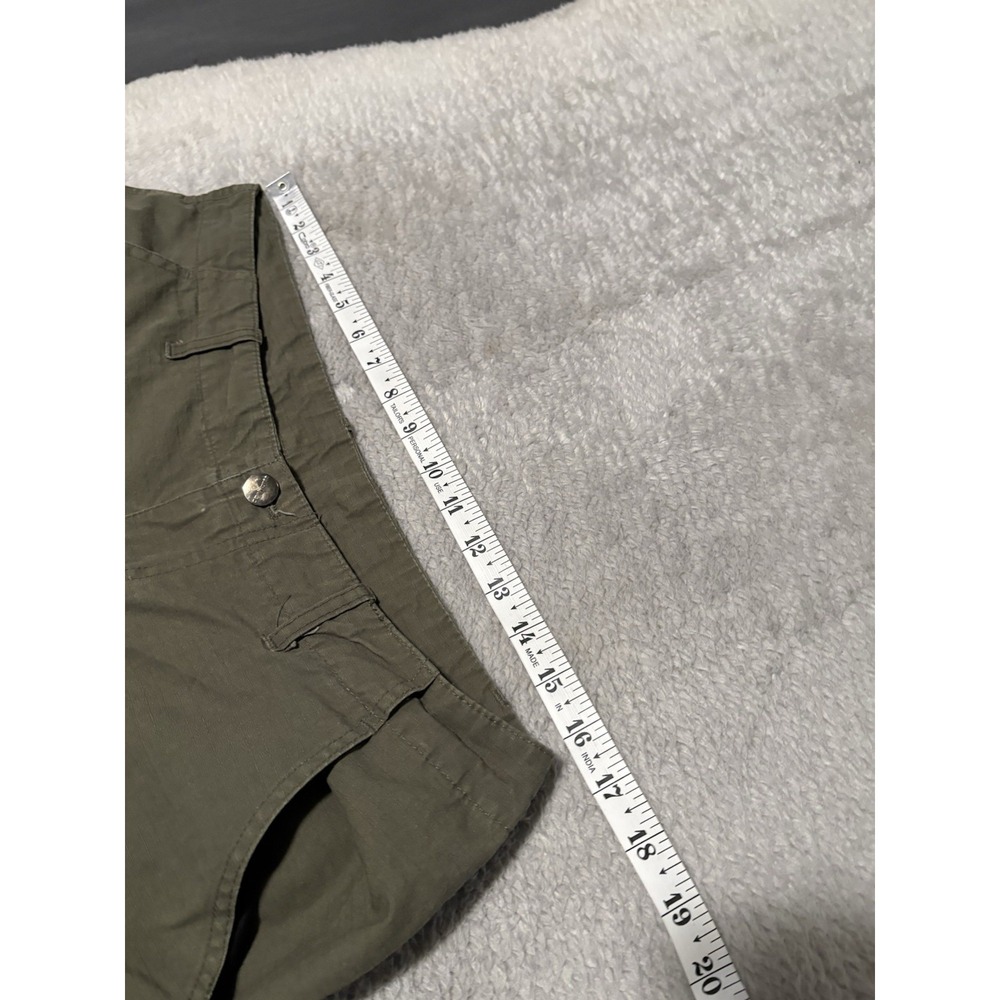 Carhartt WIP Mens Cargo Pants M Olive Green Double Knee Ripstop Distressed - Picture 6 of 7